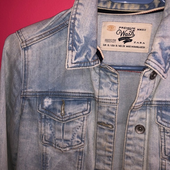 Zara Premium Wash Denim / Jean jacket - Picture 2 of 7